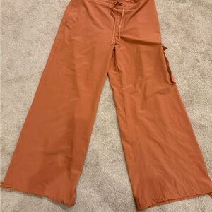 Rust Wide-Leg Pants